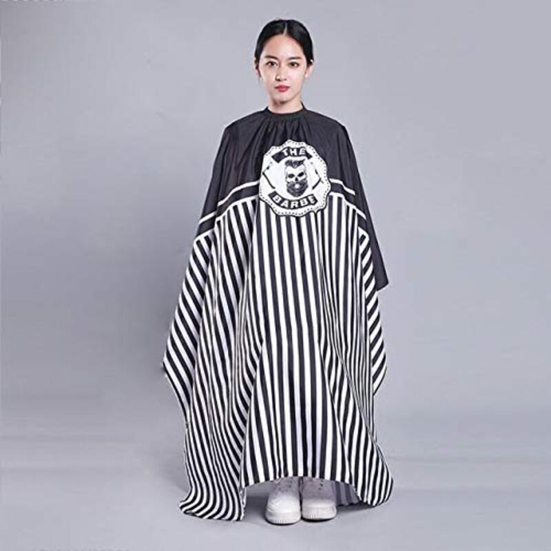 

Nicki Caps 130x142cm Salon Barber Cutting Hair Waterproof Cloth, Black