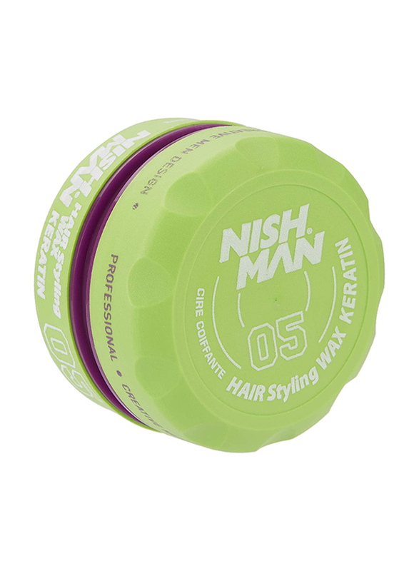 

Nish Man 05 Hair Styling Wax Keratin for All Hair Types, 150ml