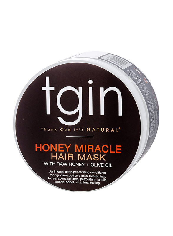 

tgin Raw Honey & Olive Oil Miracle Hair Mask Deep Conditioner, 12 oz