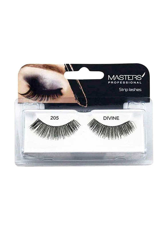

Masters Professional Divine Strip Eye Lashes, Black, 205