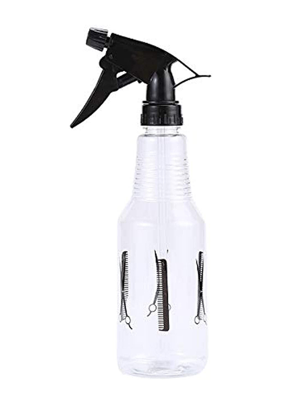 

Goldedge 600ml Hair Dressing Watering Spray Plastic Salon Bottle, Black