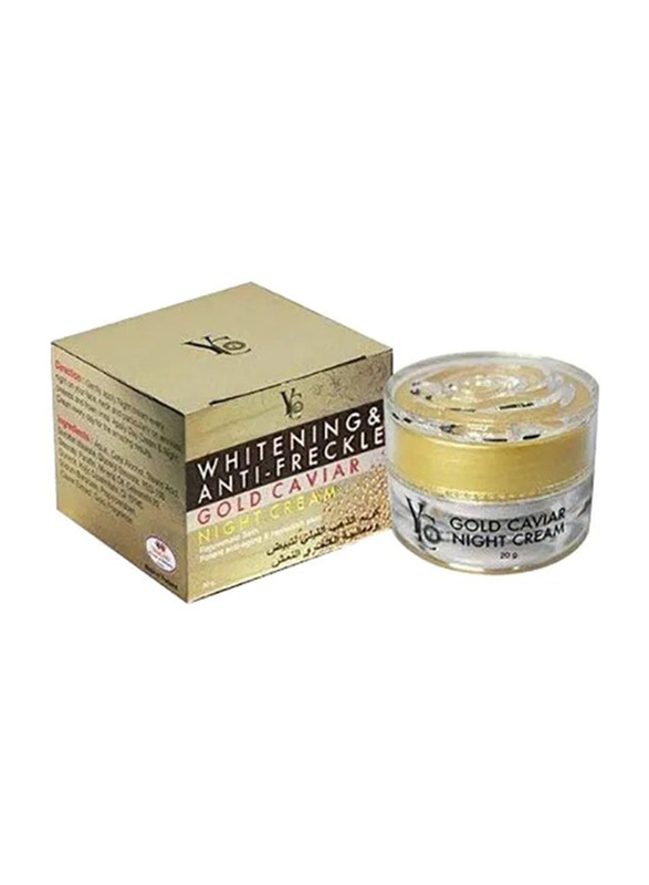 

Zahrat Al Shitaa Whitening and Anti Freckle Gold Caviar Night Cream, 20gm