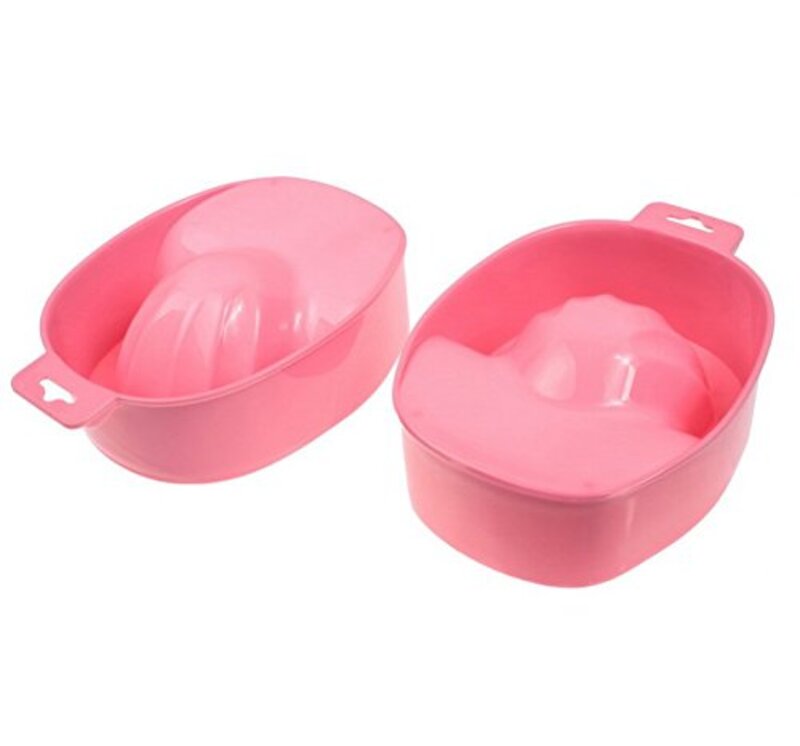 

Nail Art Soak Bowl, 2 Pieces, Pink