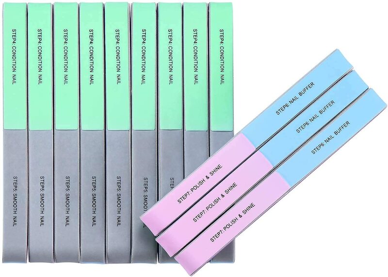 

ORiTi Professional 7 Way Nail File and Buffers, 12 Pieces, Multicolour