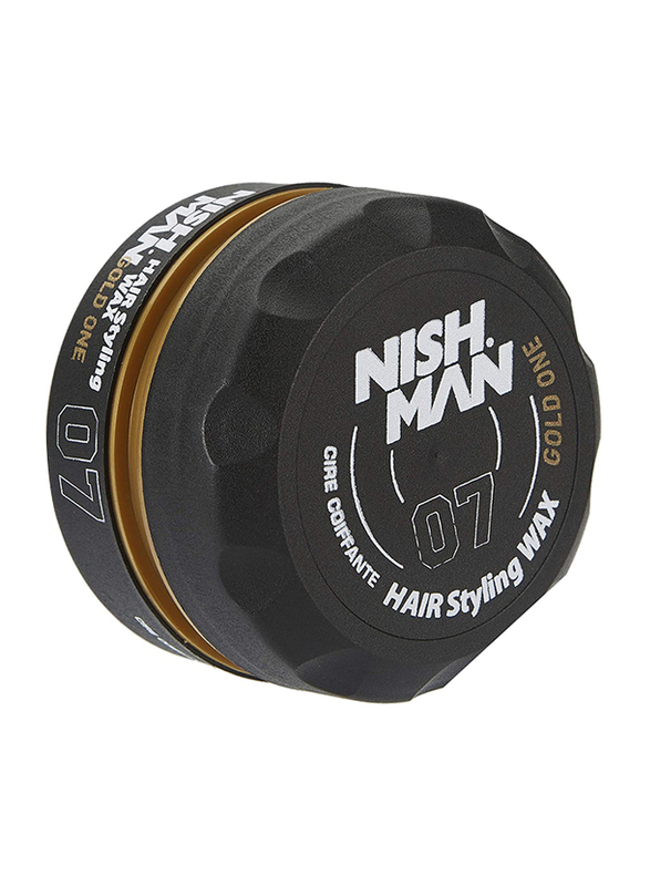 

Nish Man 07 Hair Styling Wax Gold One for All Hair Types, 150ml