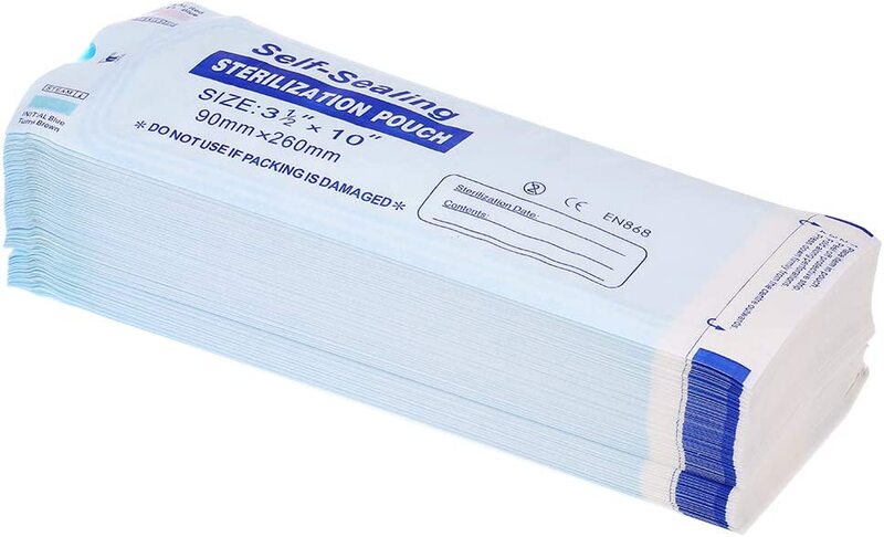 

Walmeck Disposable Self Sealing Sterilization Medical Grade Paper Pouch, 200 Pieces