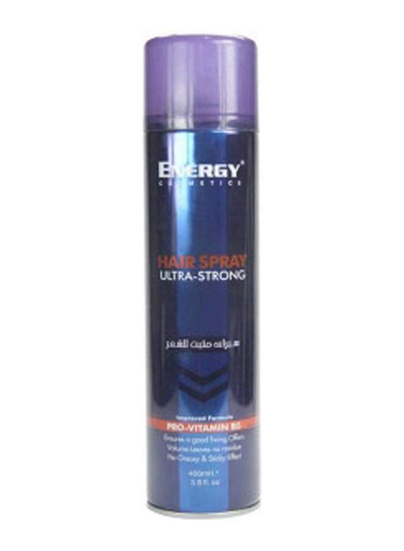 

Energy Cosmetics Ultra Strong Hold Hair Spray for All Hairs Type, 400ml
