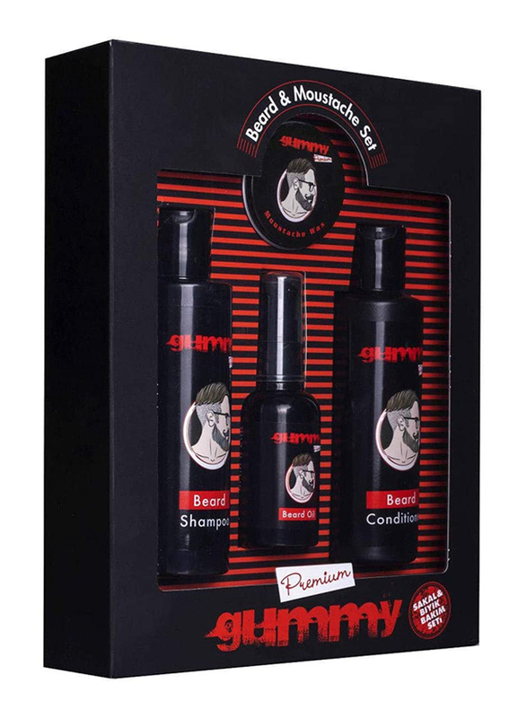 

Gummy Beard and Moustache Set, 3 Pieces