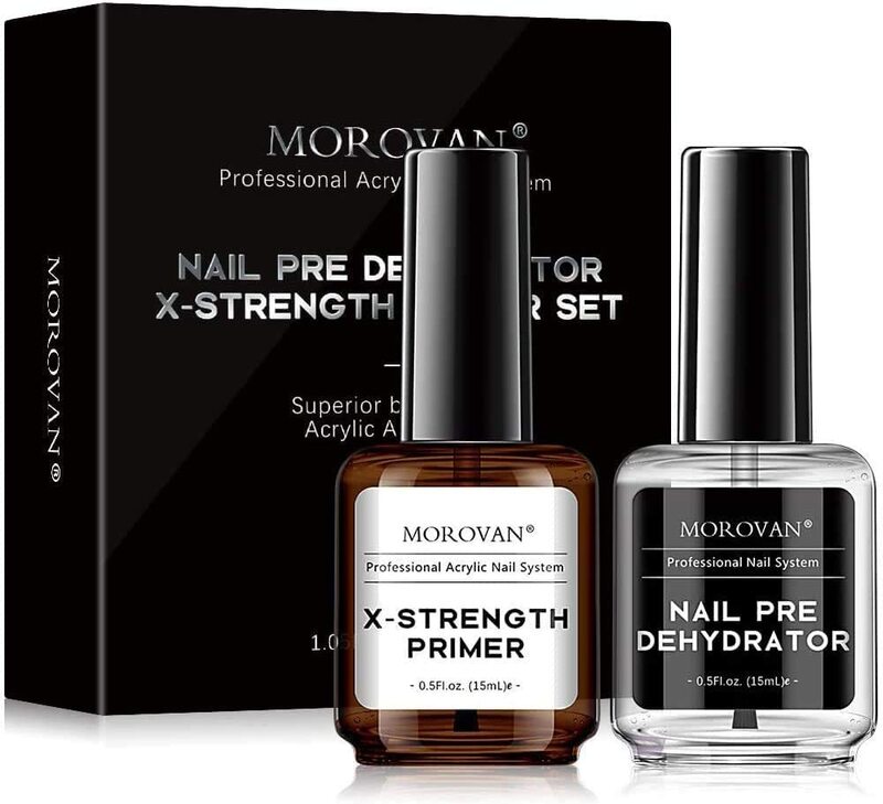 

Morovan 2-Piece Nail Primer and Nail Prep Dehydrator, Set, Multicolour