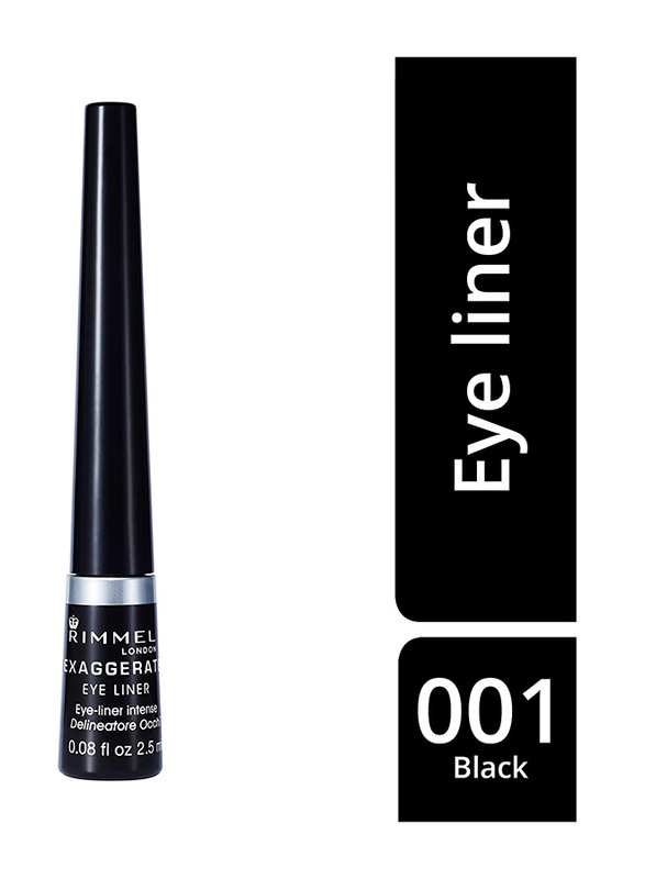 

Rimmel London Exaggerate Liquid Eyeliner, 2.5ml, Black