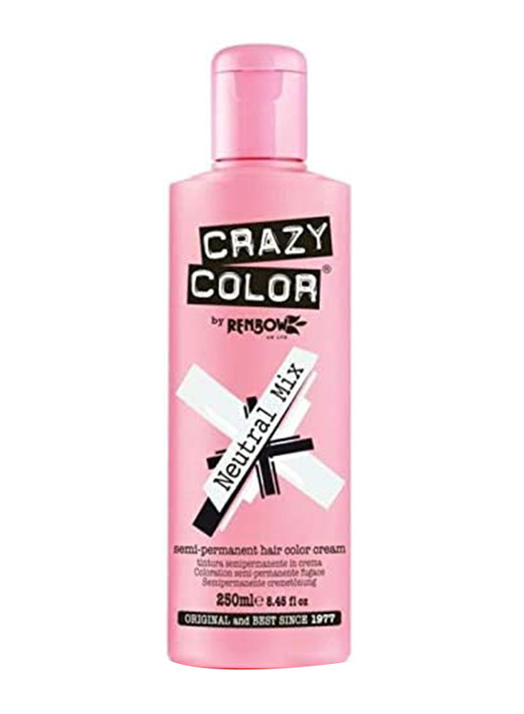 

Renbow Crazy Color Semi Permanent Hair Color Cream, 250ml, Neutral Mix