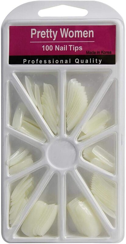 

Pretty Woman A-100N/Tr-17 Nail Tips Korea, 100 Pieces, White