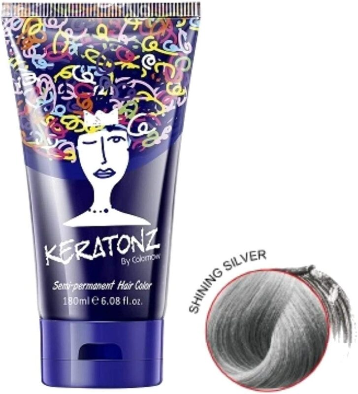 

Keratonz Semi-Permanent Hair Color, 180ml, Grey