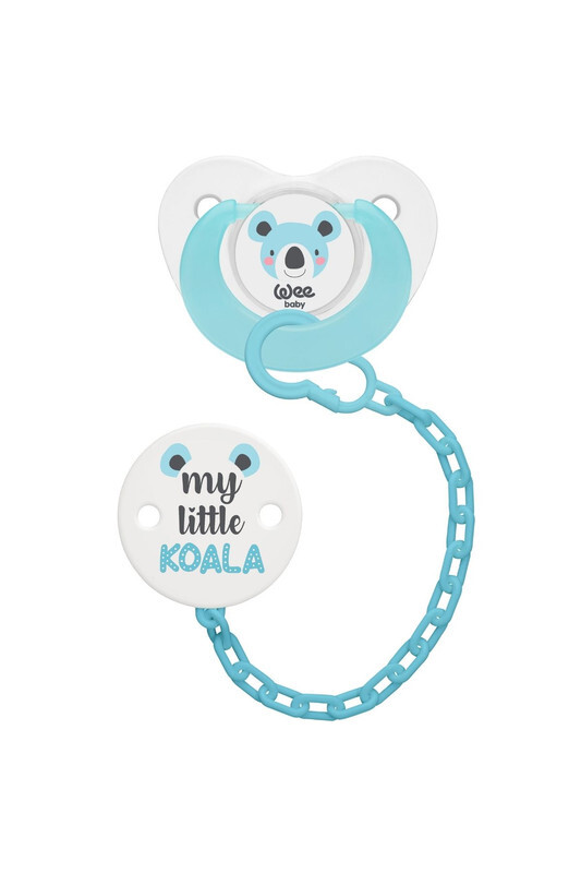 

Wee Baby Soother & Chain Set, 0-6 Months, Assorted Colour
