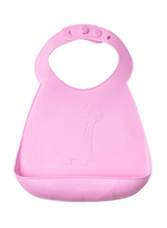 Wee Baby Silicone Bib, 6+ Months, Pink