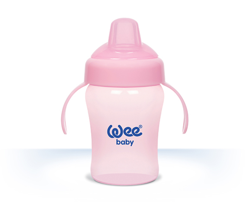 

Wee Baby Colorful Non Spill Cup with Grip, 6+ Months, 240ml, Assorted Colour