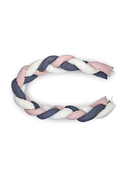 Babyjem Plush Crib & Bed Side Protector, Pink/Blue