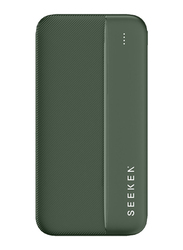 Seeken 10000mAh Wired Power Bank, Green