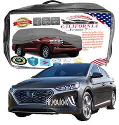 CFT Car Body Cover with Working Gloves for Hyundai Ioniq, Black