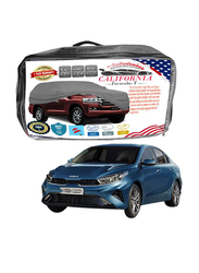 Flak California Formula-T Car Body Cover with Working Gloves for KIA Cerato, Black