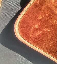 Flak Universal Fit Plush Super Soft Car Floor Mat, 5 Pieces, Large, Brown