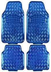 Matrix Metallic Car Mats, 4 Pieces, Blue