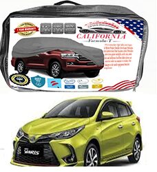 California Formula-T Car Body Cover for Toyota Yaris Hatchback, Black