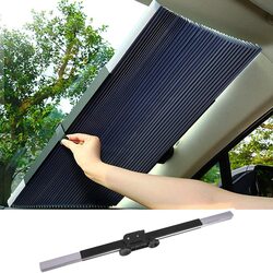Lesgos Retractable Car Windshield, Black