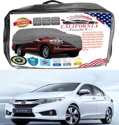 CFT Car Body Cover with Working Gloves for Honda City and Renault, Black