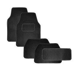 Flak Carpet Car Floor Mat, 5 Pieces, Black
