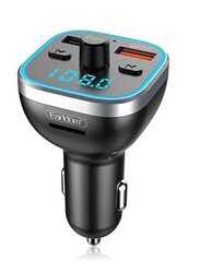 Yonk Hands free Wireless Car Charger with Dual USB Port, ET-M44, Black