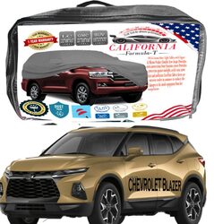 CFT Car Body Cover with Working Gloves for Chevrolet Blazer, Black