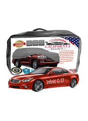 Flak California Car Body Cover with Working Gloves for Infiniti G-37, Black