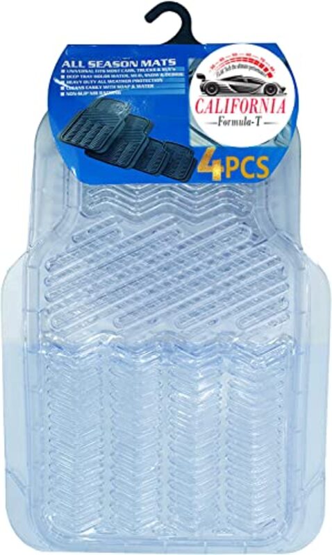 Flak Premium Car Mats, 4 Pieces, Clear