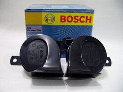 Bosch Compact Plus Two-Tone Fanfare Horn, 0986AH0403, Black