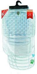 Flak Universal Rubber Car Mat Set, 5 Pieces, Clear
