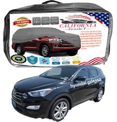 CFT Car Body Cover with Working Gloves for Hyundai Odessa, Black