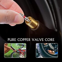 Flak Car Truck Tyre Stem Core Valve, 32 Pieces, Silver