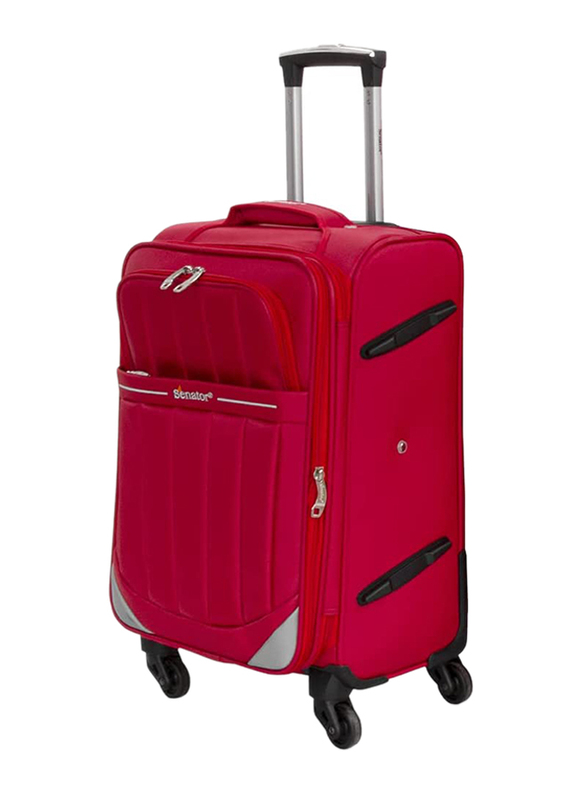 

Senator LL051 Medium Soft-Shell Lightweight Luggage Bag, 24-Inch, Red