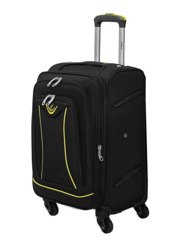 

Senator LL032 Small Soft Hand Carry Luggage Trolley Bag, 20-Inch, Black