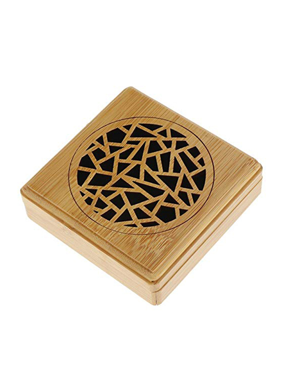 

Bamboo Incense Coil Burner Holder within 4 Hours Censer, Beige