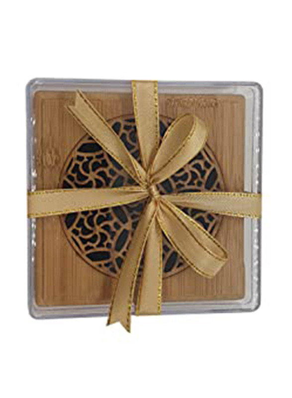 

Luxury Incense Burner Gift Set with Cambodian Oud Bakhoor Incense Sticks, Brown
