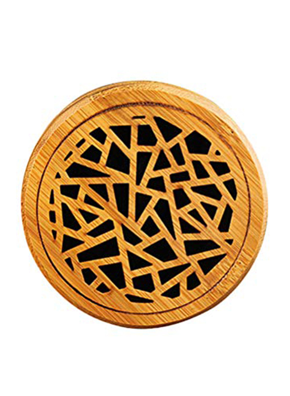 

Supvox Round Bamboo Incense Burner & Stick Holder, Beige
