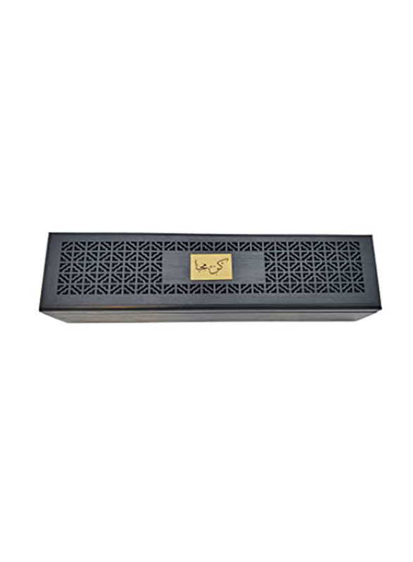 

Wooden Incense Stick Burner with Storage Box & 20 Oud Sticks, Black