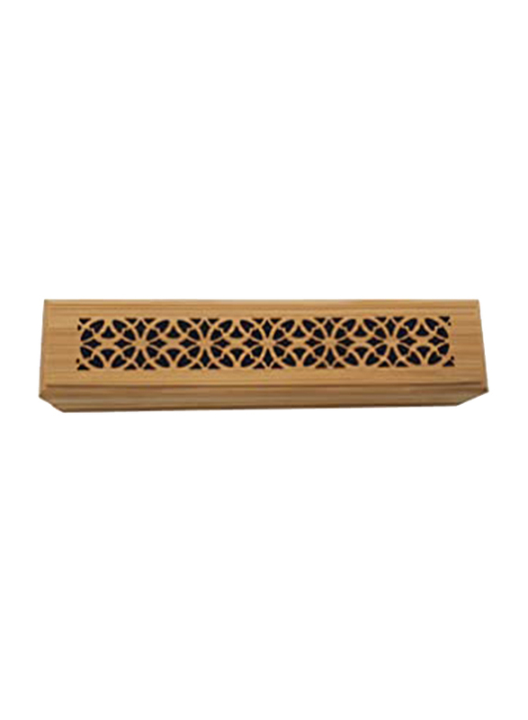 

2-Layer Bamboo Incense Stick Burner with 20 Oud Sticks, Brown