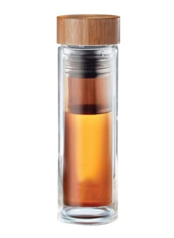 

Beinlove 500ml Glass Vacuum Flask, Clear