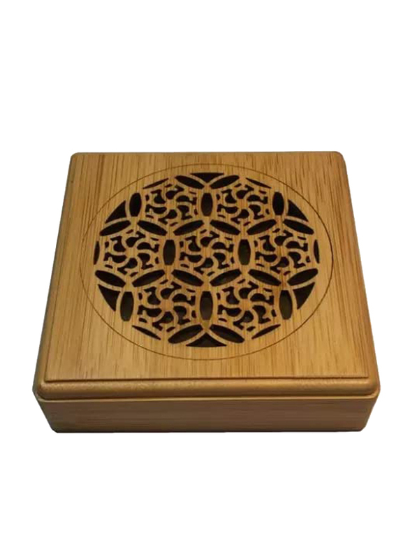 

Bamboo Incense Stick Burner Case Storage Box, Brown