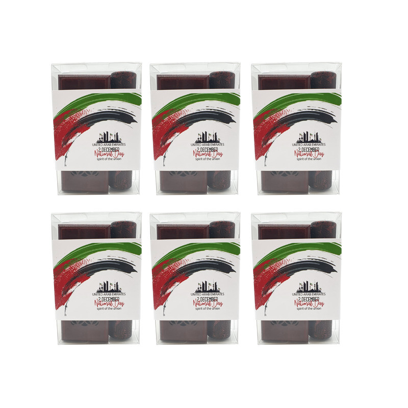 

JH 6 pcs Mini Incense Burner Gift Set For Uae National Day with 20pcs Cambodian oud sticks(Red)