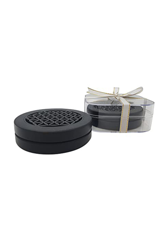 

Decorative Oud Incense Gift Set with Burner and Cambodian Oud Roll, Black