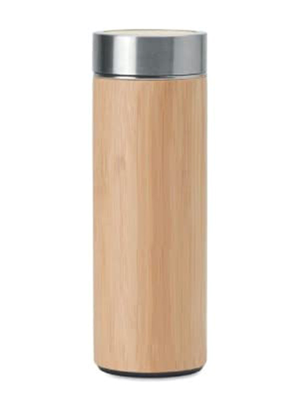 

Beinlove 450ml Bamboo Vacuum Flask with Steel Base, Beige
